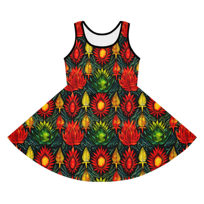 Joyful Burst Girls' Sleeveless Sundress