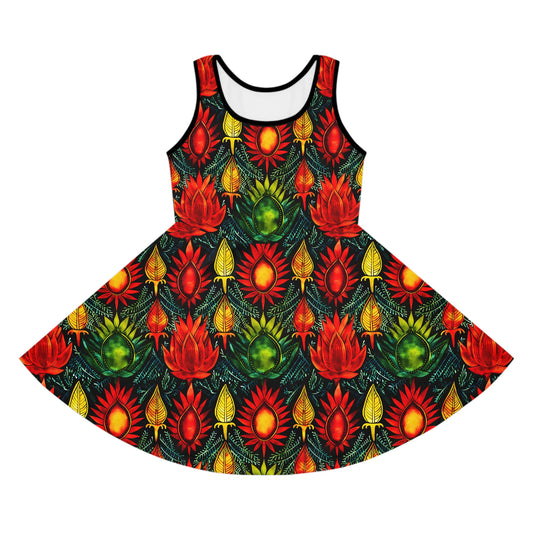 Joyful Burst Girls' Sleeveless Sundress