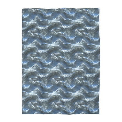 Snowdrift Sheer & Lace Microfiber Duvet Cover