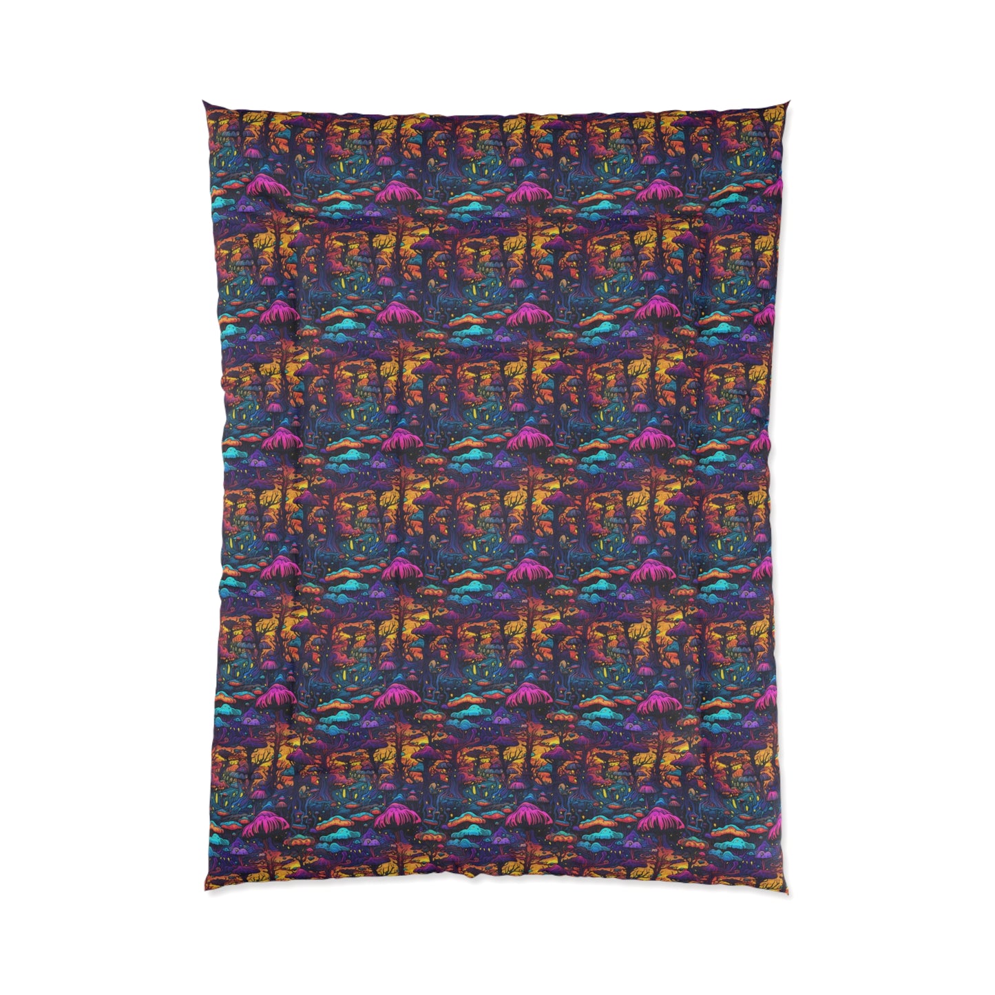 Psychedelic Spore Forest Comforter