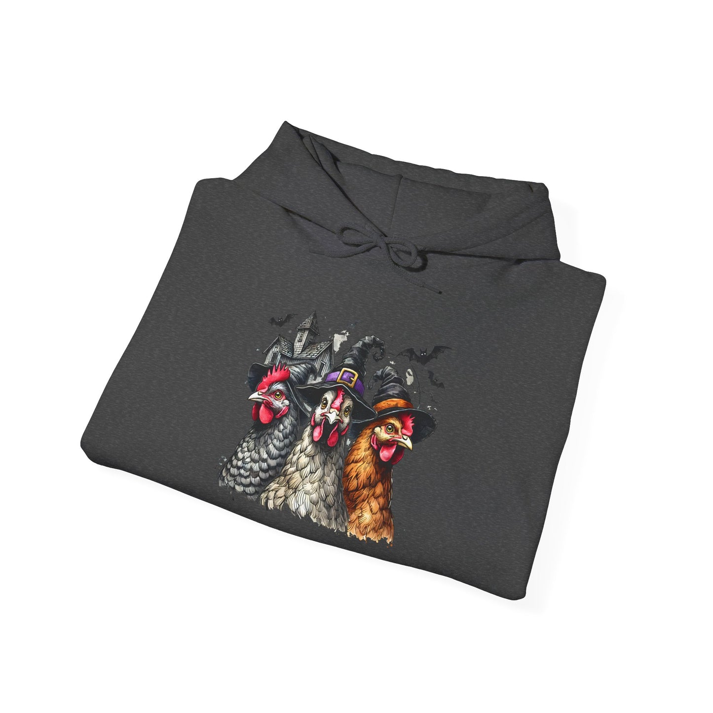 Spooky Witchy Chickens Heavy Blend™ Hooded Sweatshirt
