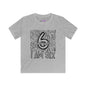 I Am Six Typography Youth Softstyle Tee