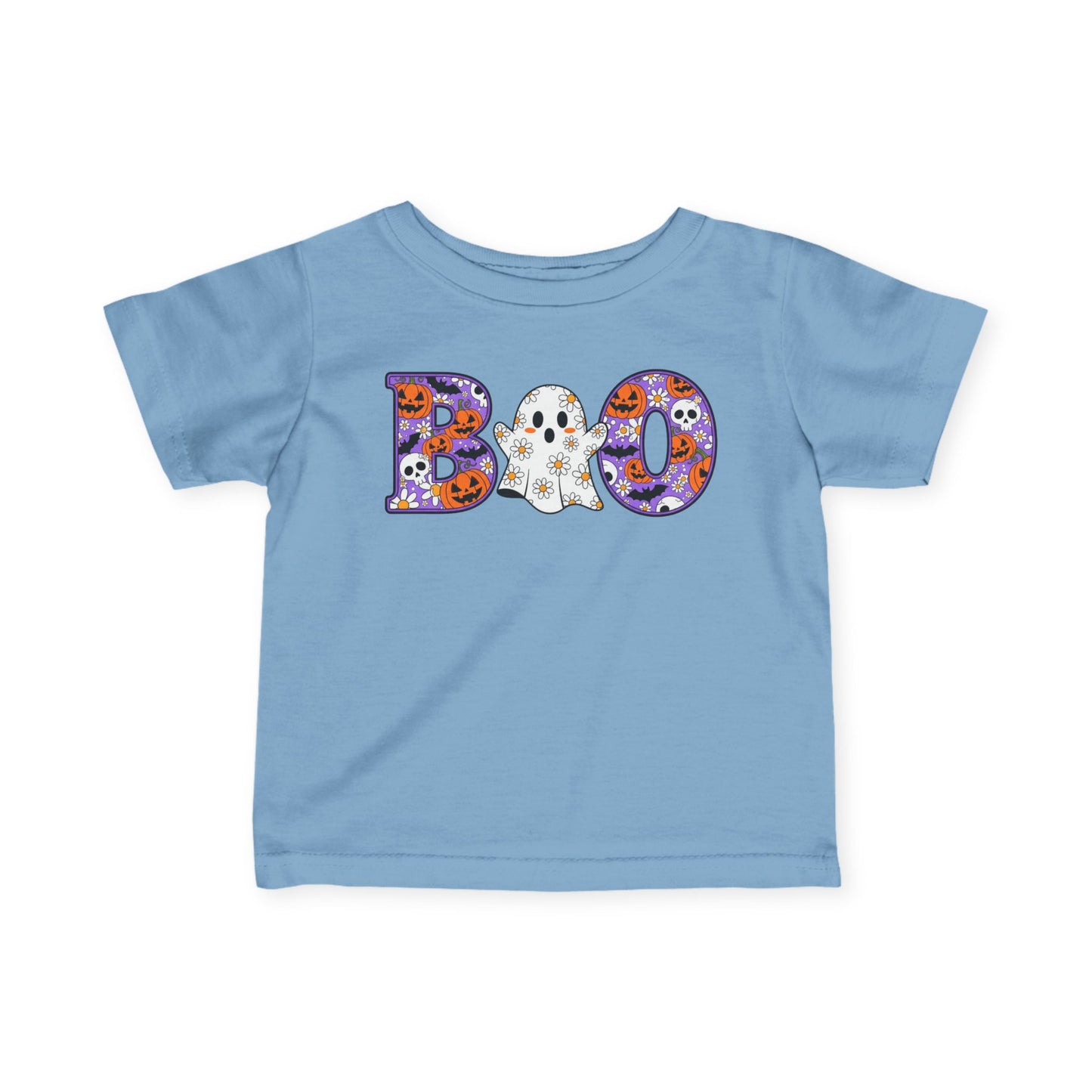 Cute Floral Boo w/Ghost Infant Soft T-Shirt