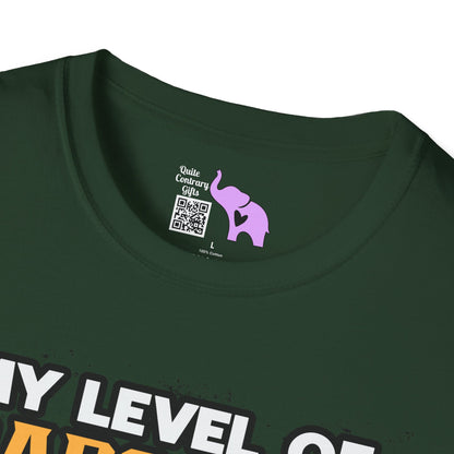 My Level of Sarcasm Adult T-shirt