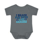 I Brake For Bugs and Snacks Infant Baby Rib Bodysuit