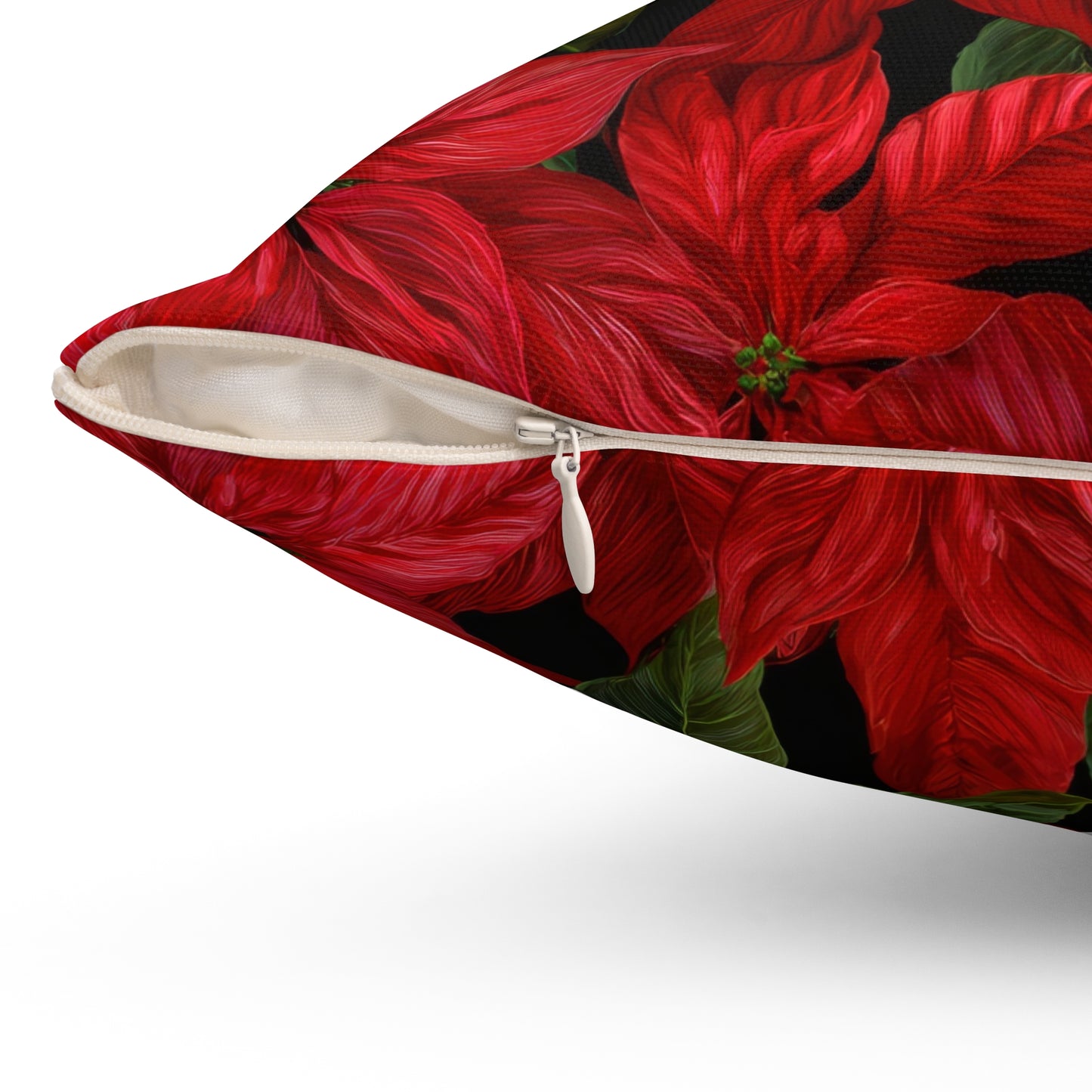 Crimson Noel Throw Pillow