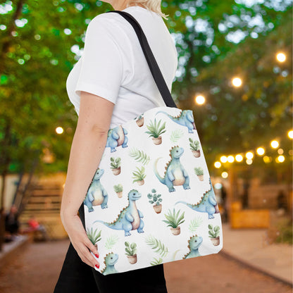 Adorable Dinosaurs Canvas Tote Bag