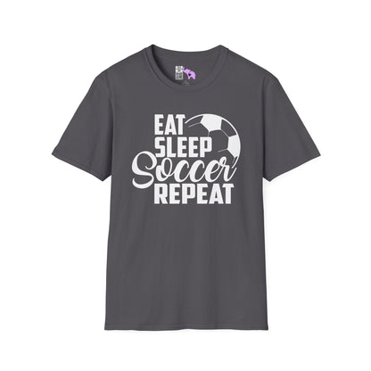 Eat Sleep Soccer Repeat Adult T-shirt