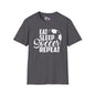 Eat Sleep Soccer Repeat Adult T-shirt