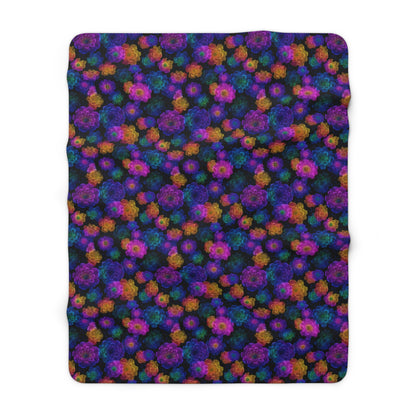 Luminous Carnations Fleece Blanket