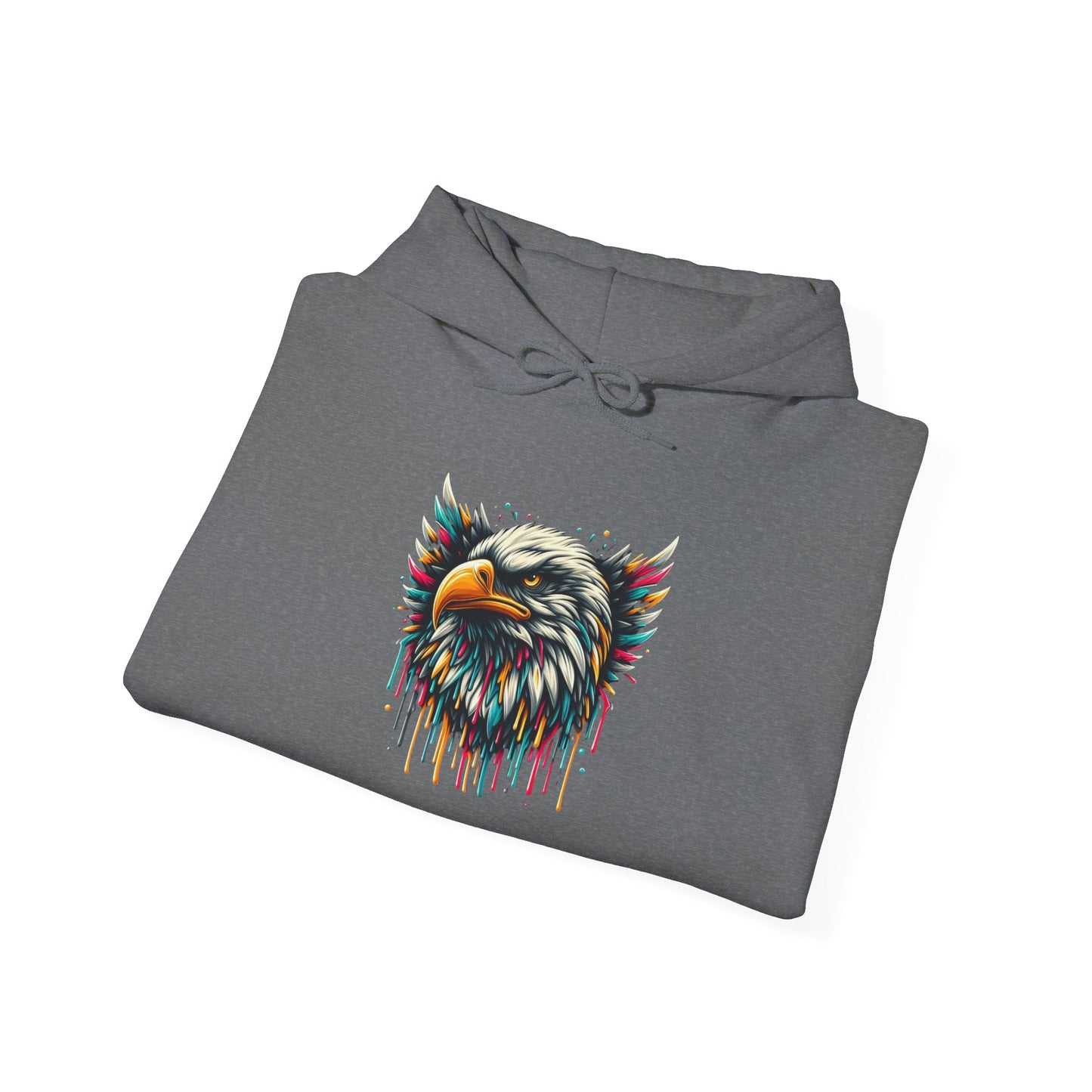 Colorful Bald Eagle Heavy Blend™ Hooded Sweatshirt