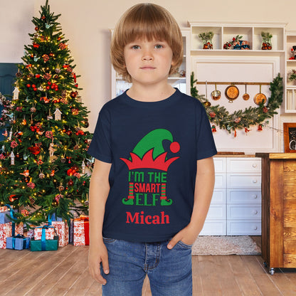 I'm The Smart Elf Personalized Heavy Cotton™ Toddler T-shirt