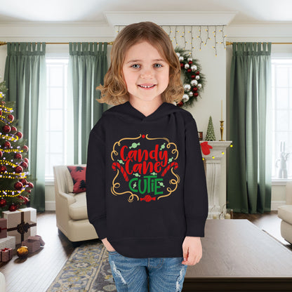 Candy Cane Cutie Toddler Pullover Fleece Hoodie
