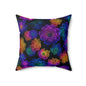 Luminous Carnations Throw Pillow