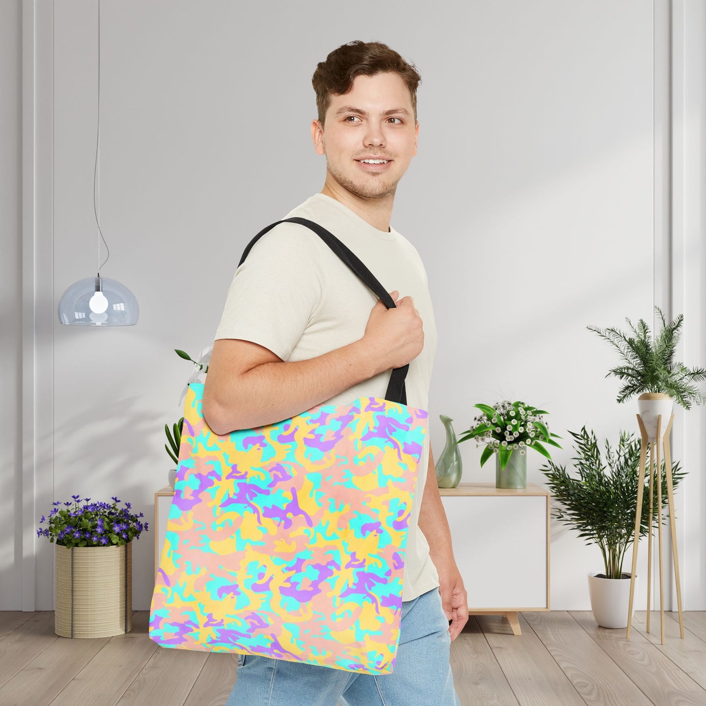 Dreamsicle Camo Canvas Tote Bag