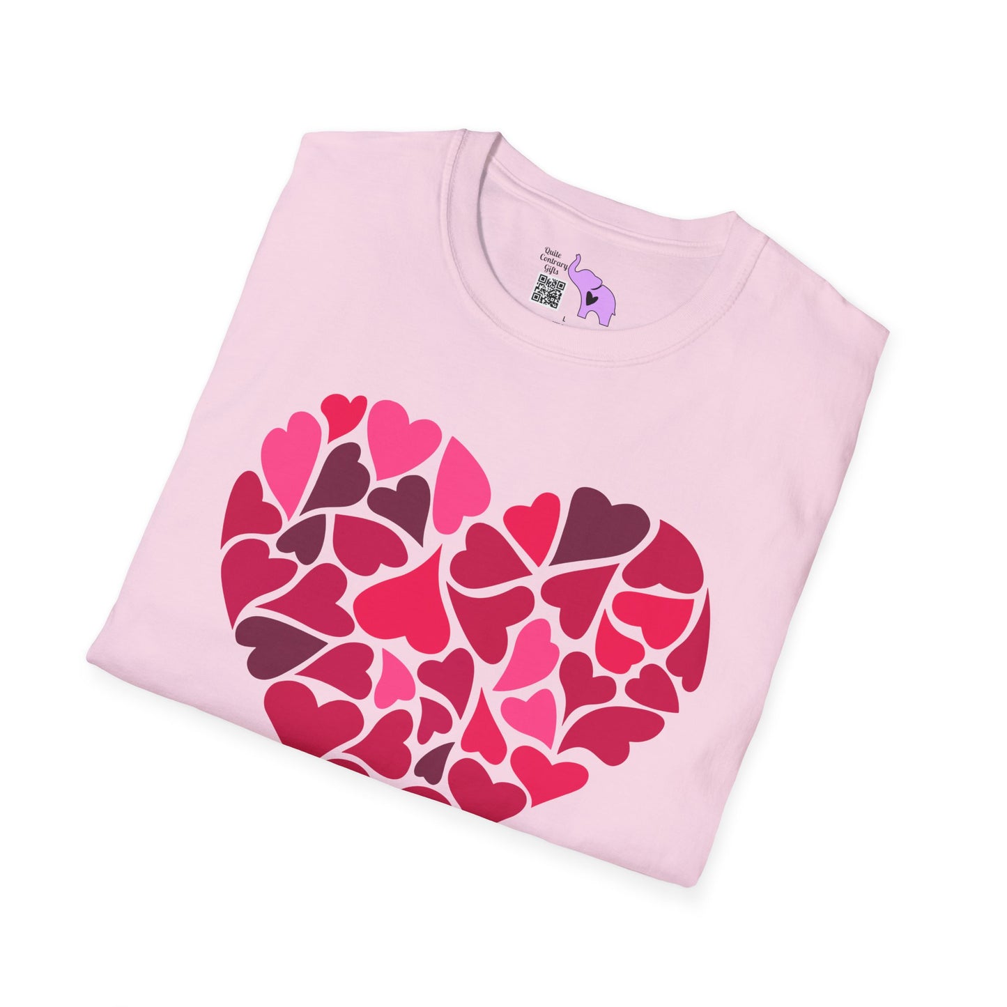 Hearts Within A Heart Adult Unisex Tshirt