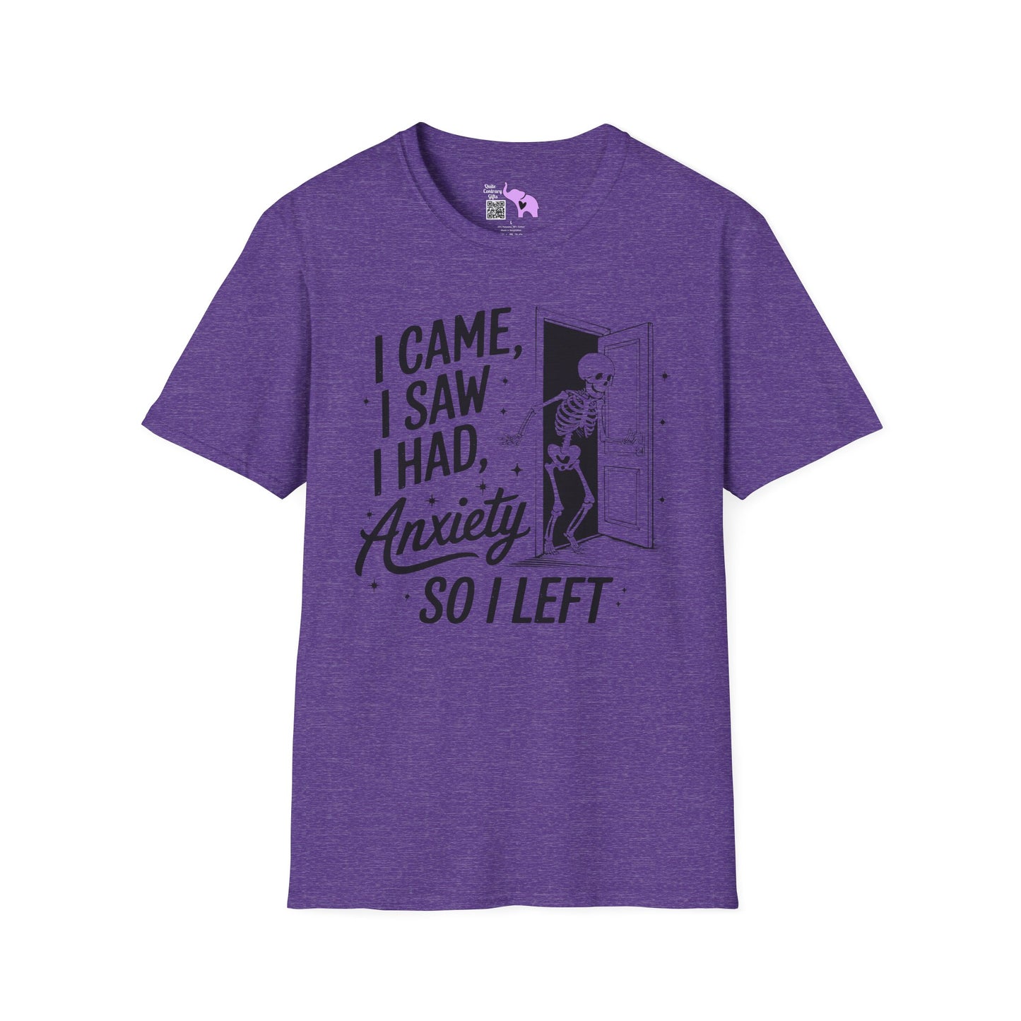 I Came I Saw I Had Anxiety So I Left Adult T-shirt