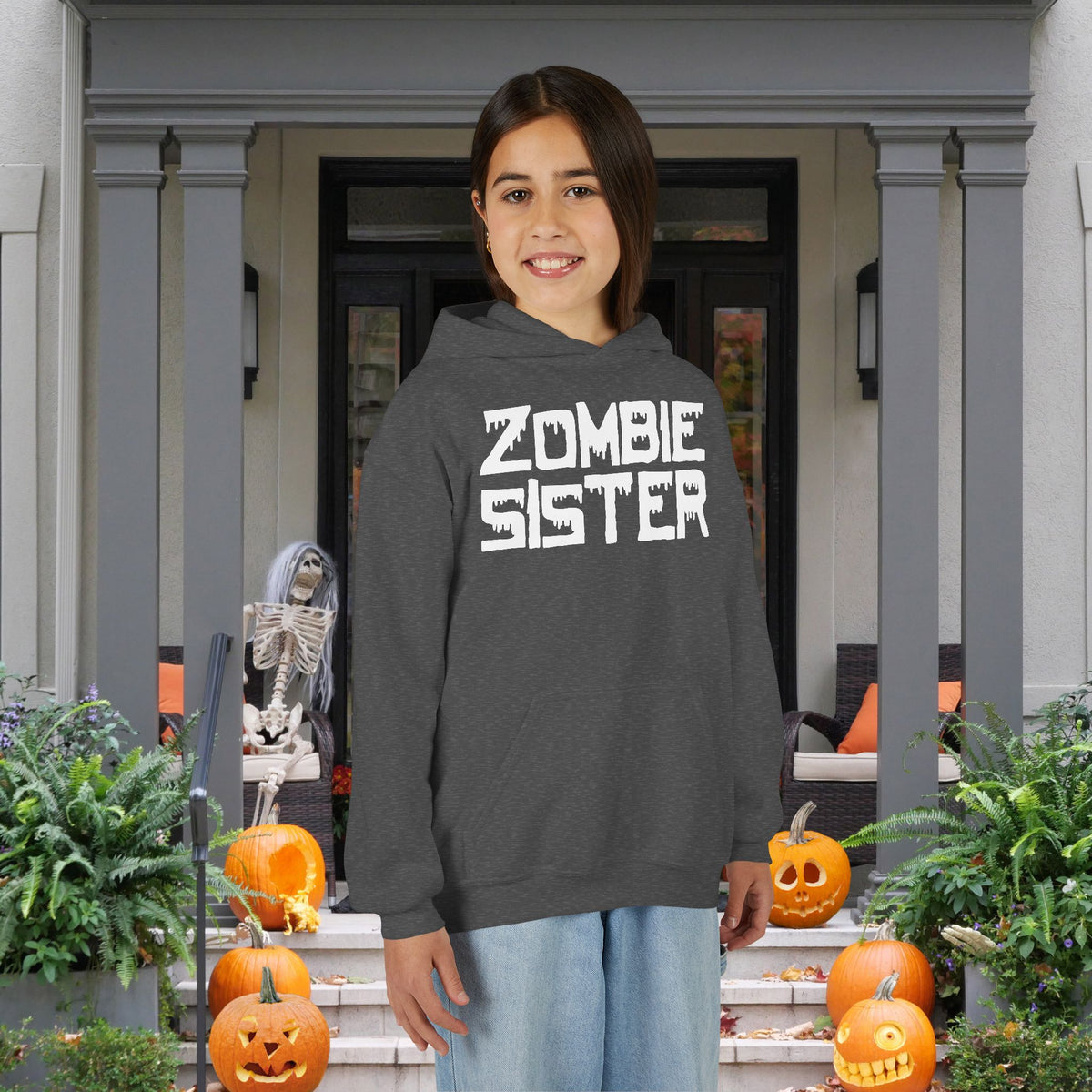 ""Zombie Sister Youth Heavy Blend Hoodie