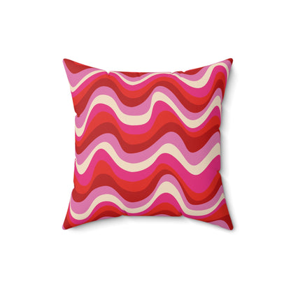 Blush Frequency Throw Pillow