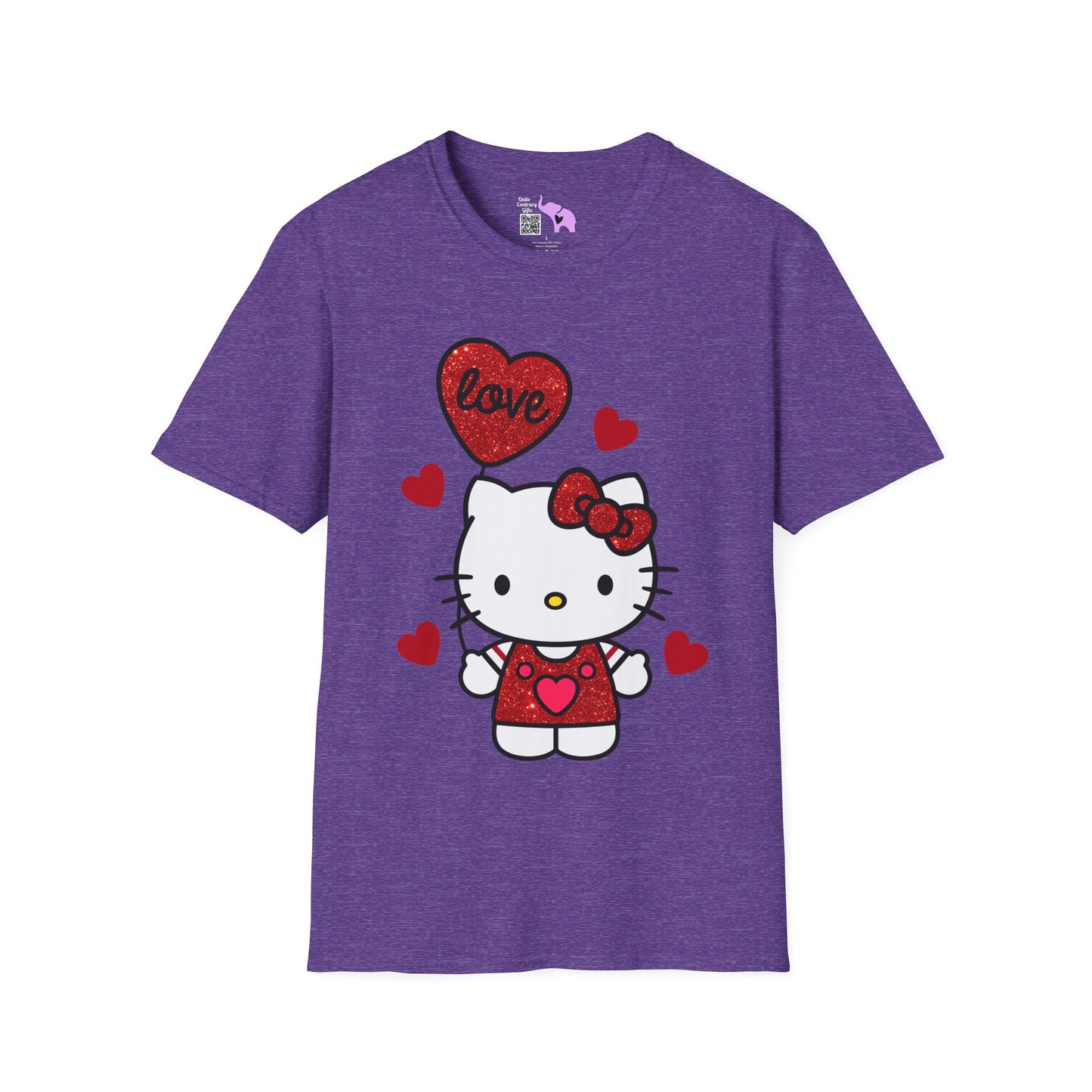 Valentines Hello Kitty Love Adult T-shirt