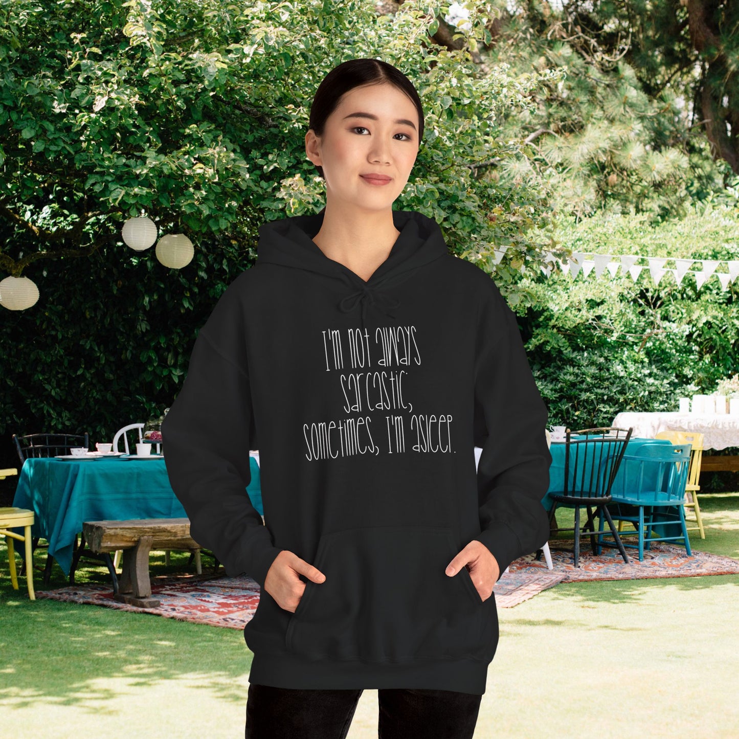 I'm Not Always Sarcastic, Sometimes, I'm Asleep Heavy Blend™ Hooded Sweatshirt