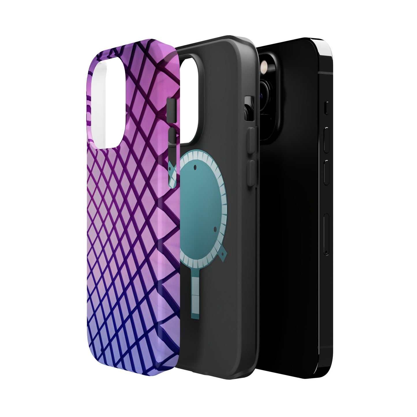 Midnight Mist Mosaic MagSafe® Compatible Tough Case for iPhone