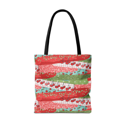 Cherry Lane Canvas Tote Bag