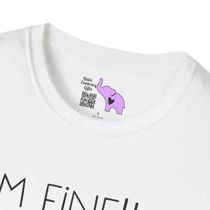 I'm Fine Everything Is Fine (String Lights) Adult T-shirt