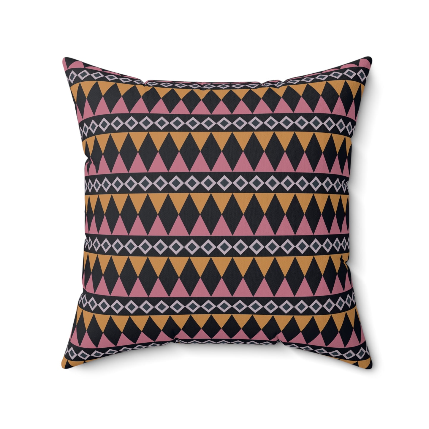 Midnight Clay Cairn Stripes Throw Pillow