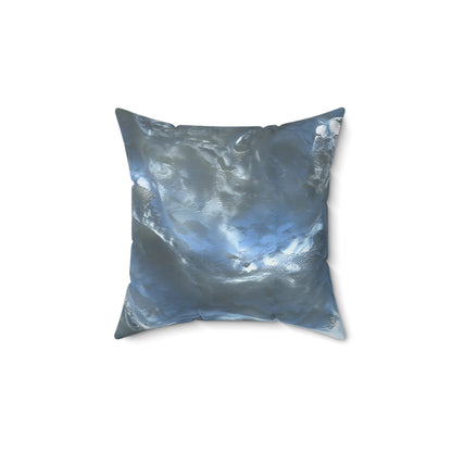 Snowdrift Sheer & Lace Throw Pillow