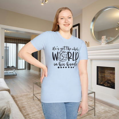 He's Got the Whole World in His Hands (2) Adult T-shirt