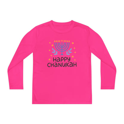 Happy Chanukah Youth Long Sleeve Tee