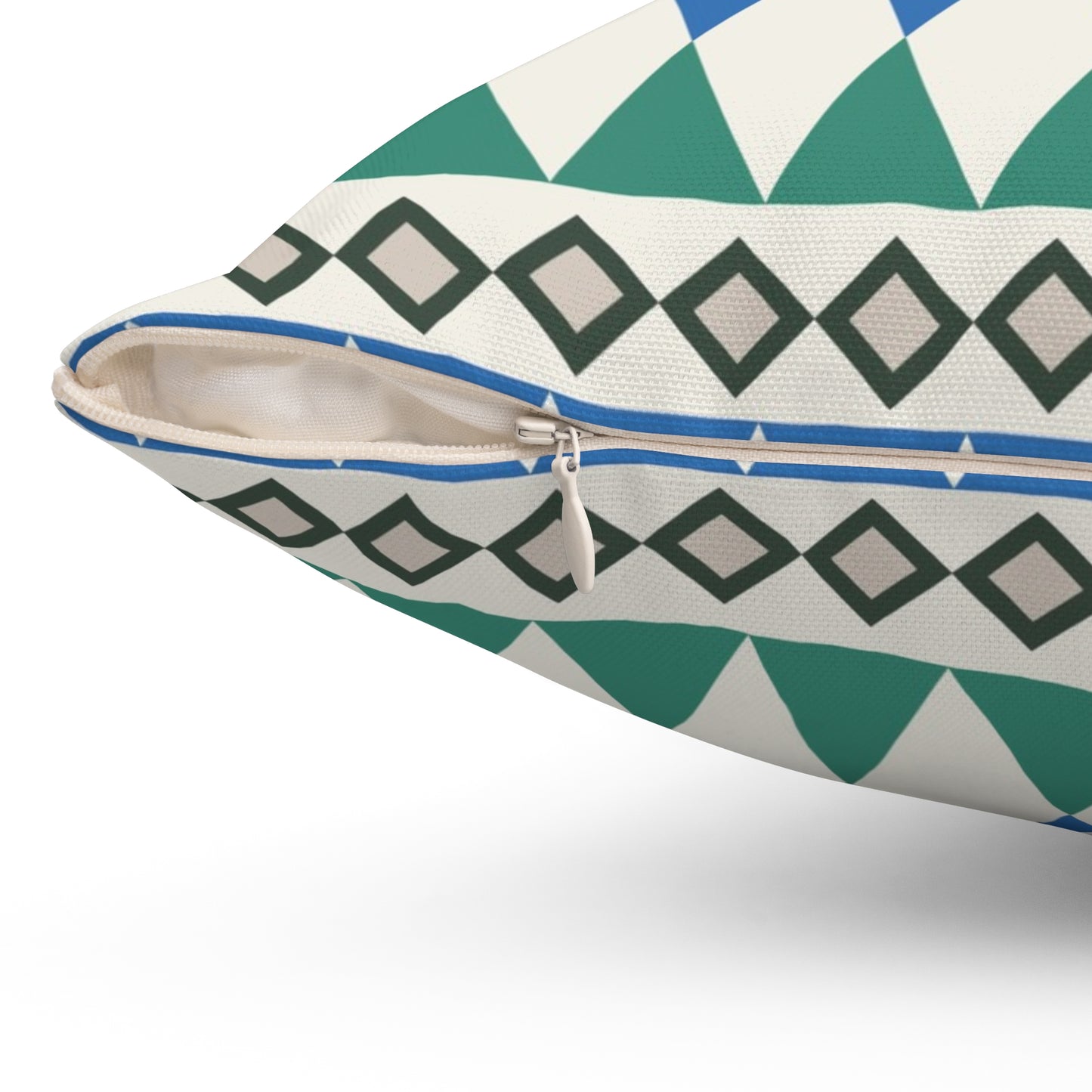 Regal Evergreen Cairn Stripes Throw Pillow