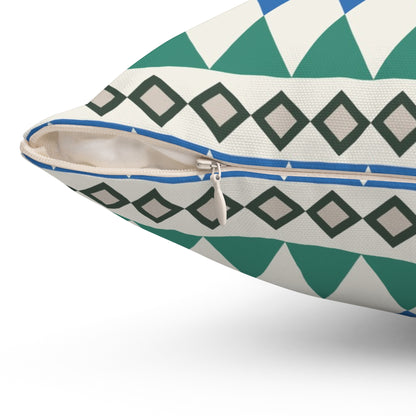 Regal Evergreen Cairn Stripes Throw Pillow