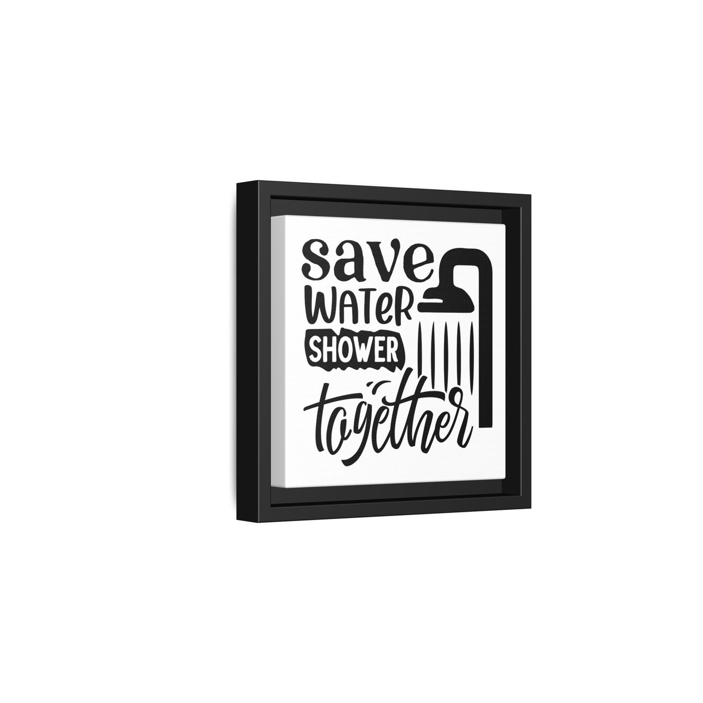 Save Water Shower Together Canvas Bathroom Art