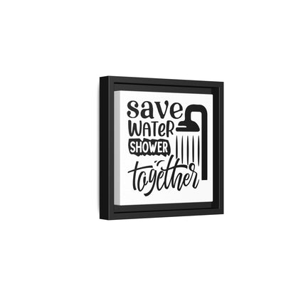 Save Water Shower Together Canvas Bathroom Art