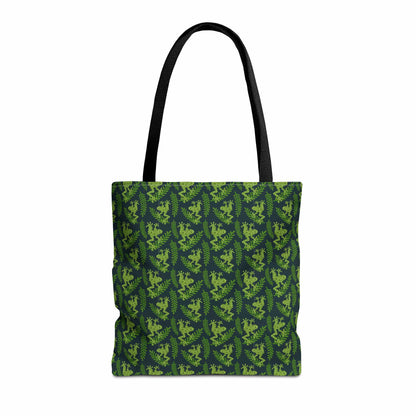 Emerald Canopy Frogs Canvas Tote Bag