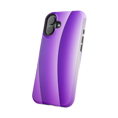 Purple Gradient Stripes MagSafe® Compatible Tough Case for iPhone