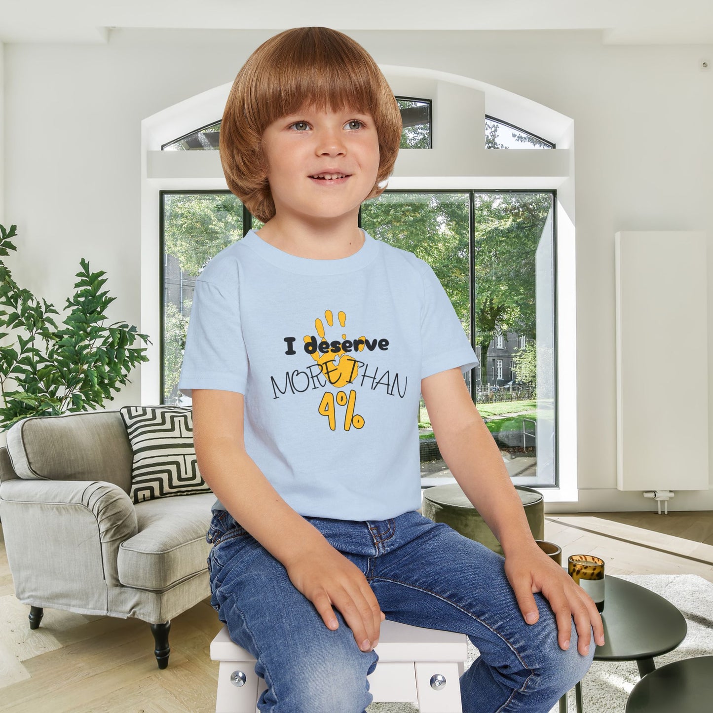 I Deserve More Than 4% Heavy Cotton™ Toddler T-shirt