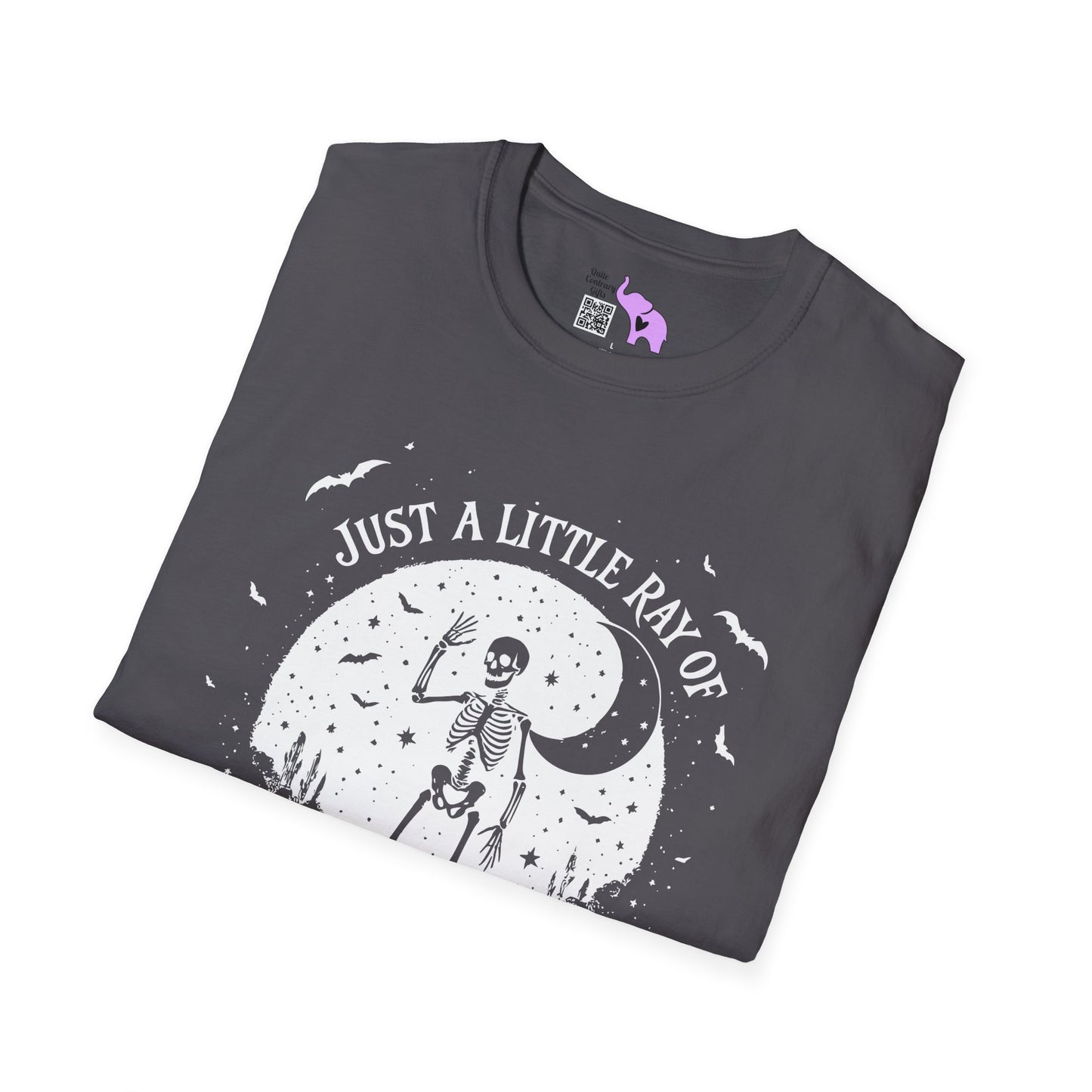 Just A Little Ray of Pitch Black (Crescent Moon) Adult T-shirt