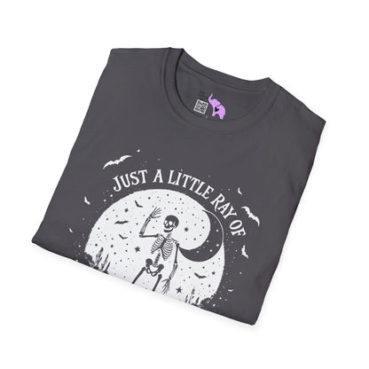 Just A Little Ray of Pitch Black (Crescent Moon) Adult T-shirt