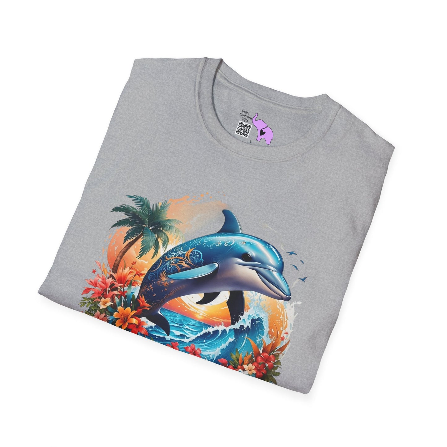 Tropical Dolphin Adult T-shirt