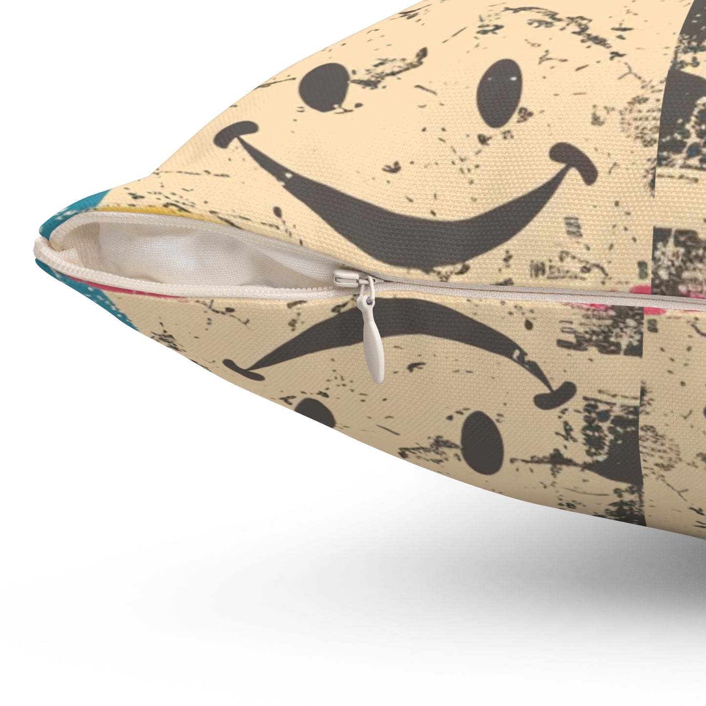 Color Me Happy Throw Pillow