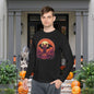 Creepy Bats Over Moon 9 Adult Long Sleeve Tee