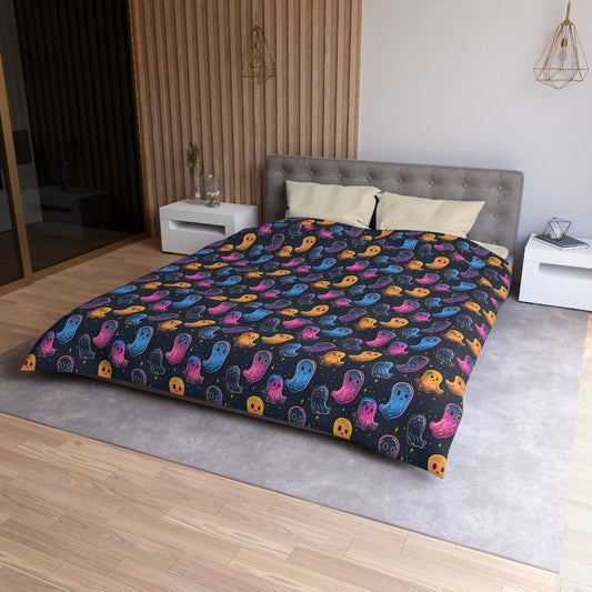 Neon Haunters Microfiber Duvet Cover