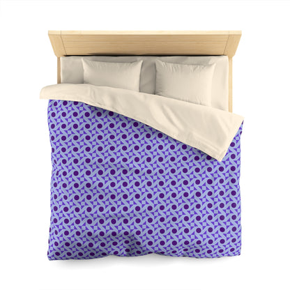 Violet Pinwheels Microfiber Duvet Cover