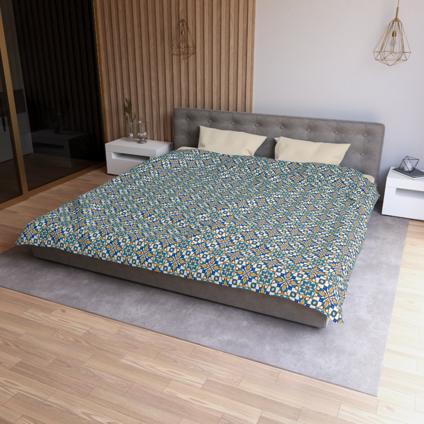 Talavera Sunburst Microfiber Duvet Cover