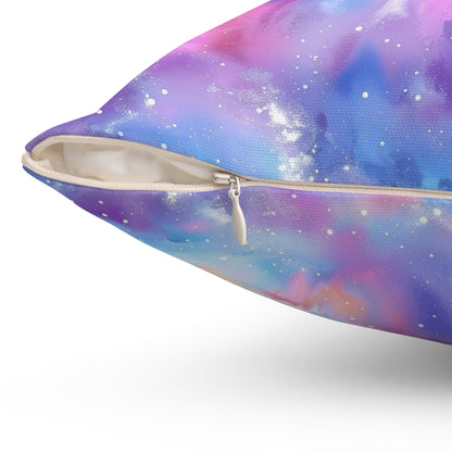 Pastel Cloud Color Swirl Throw Pillow