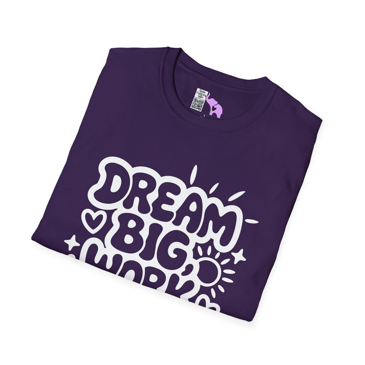 Dream Big Work Hard (Hearts) Adult T-shirt