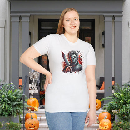 Creepy Halloween Slasher Adult T-shirt
